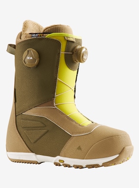 Men's Burton Ruler BOA® Snowboard Boots shown in Tan / Olive / Yellow