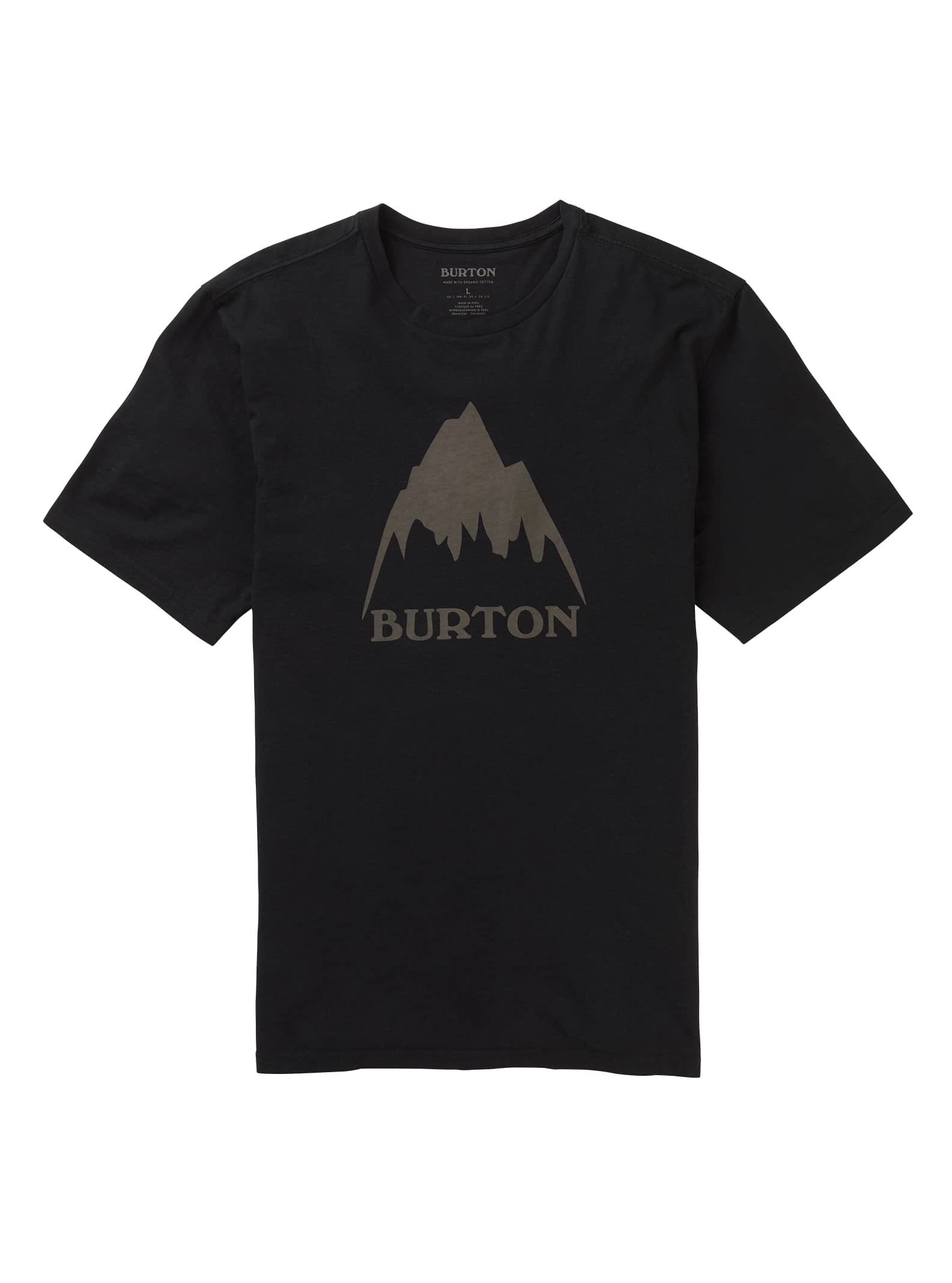 Burton Mountain High Short Sleeve T-Shirt, True Black, M