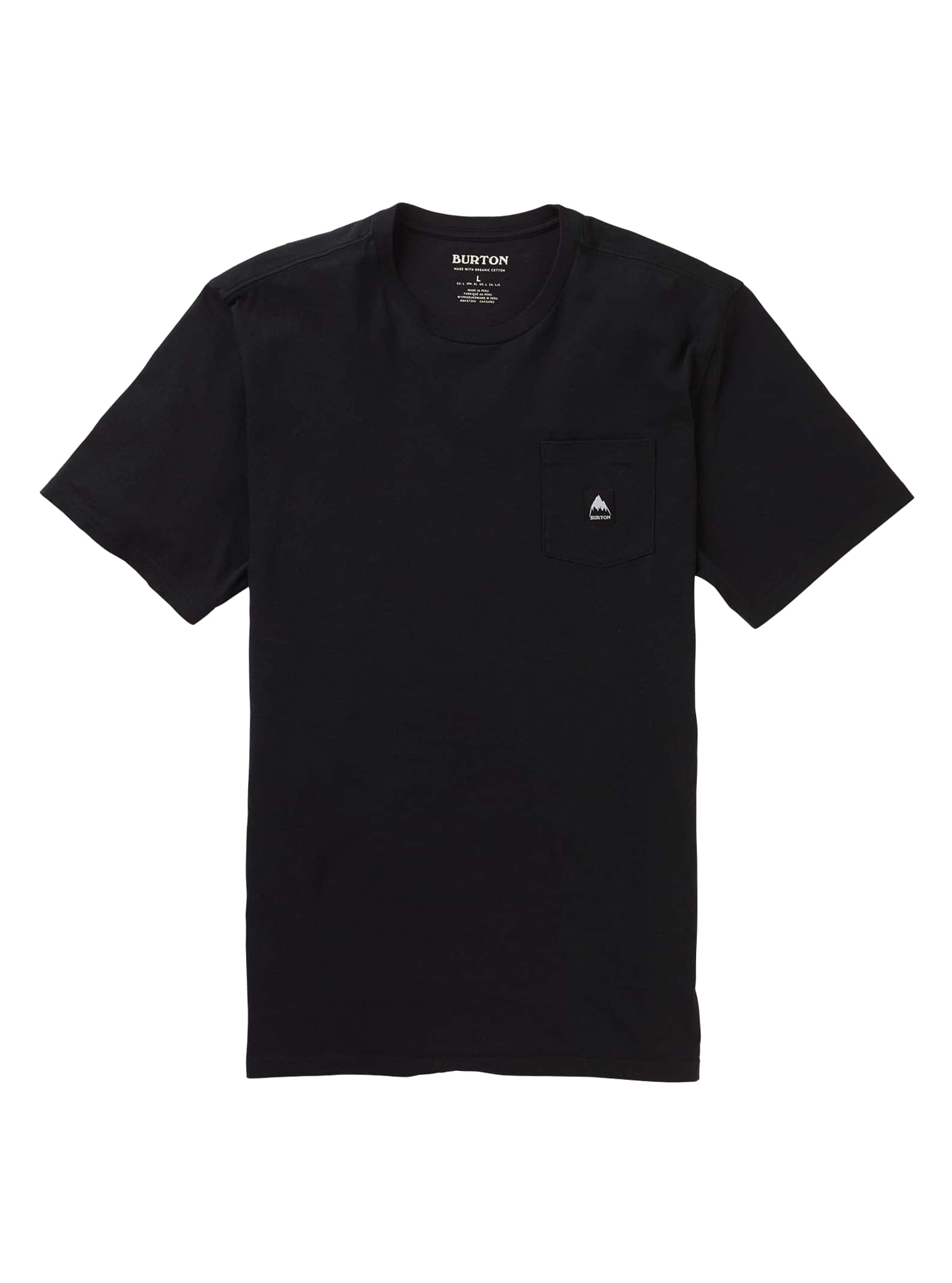 Burton Colfax Short Sleeve T-Shirt, True Black, XS