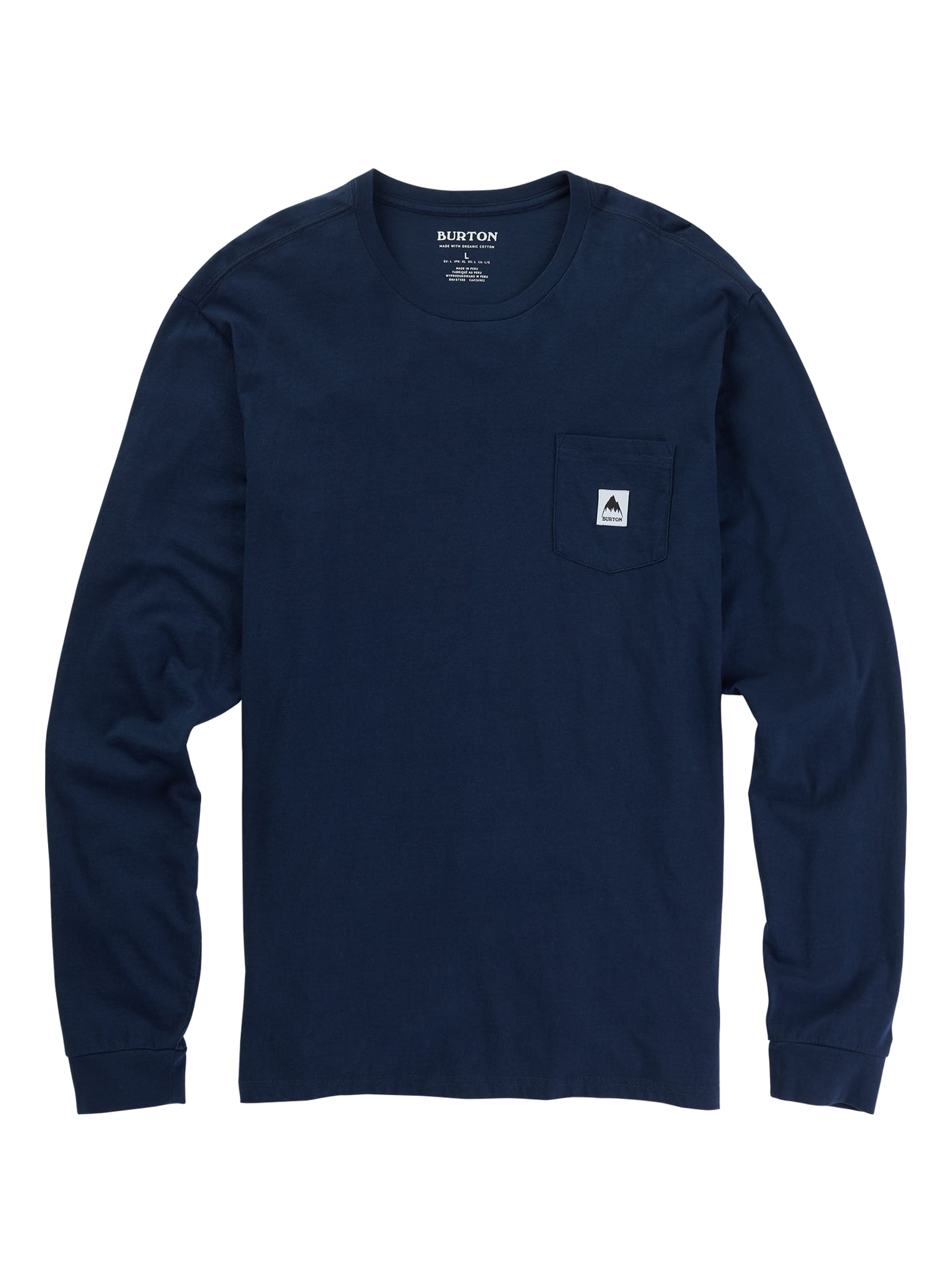 Burton Colfax Long Sleeve T-Shirt, Dress Blue, S