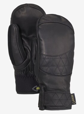 Women's Burton Gondy GORE-TEX Leather Mitten shown in True Black