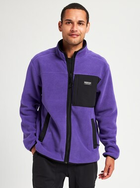 Men's Burton Hearth Full-Zip Fleece shown in Prism Violet