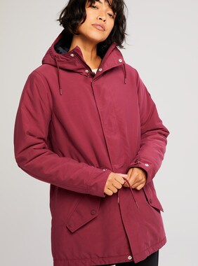 Women's Burton Insulated Sadie Jacket shown in Mulled Berry