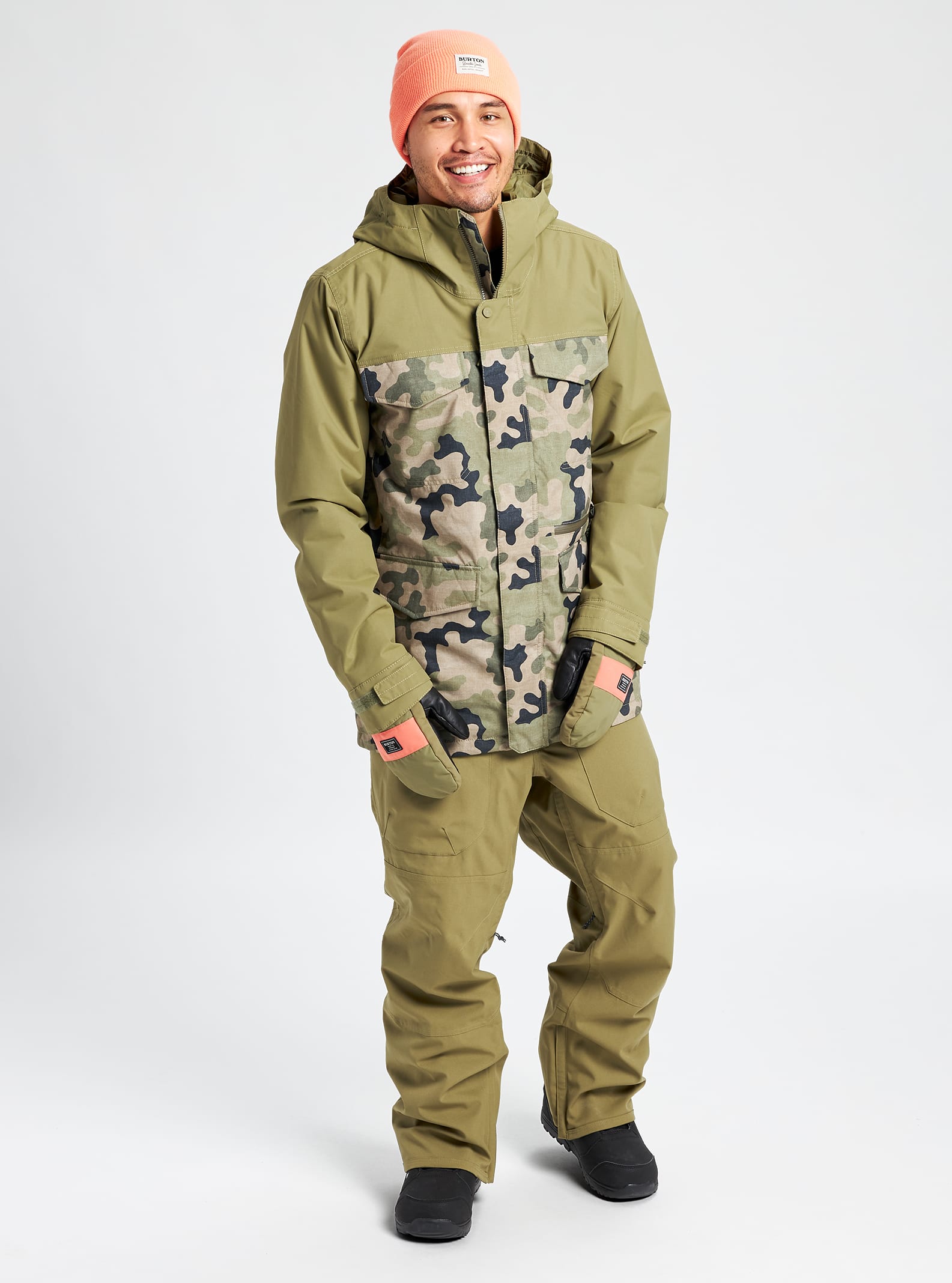 burton jacket camo
