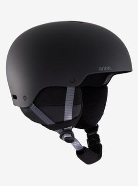 Kids' Anon Rime 3 Helmet - Round Fit shown in Black