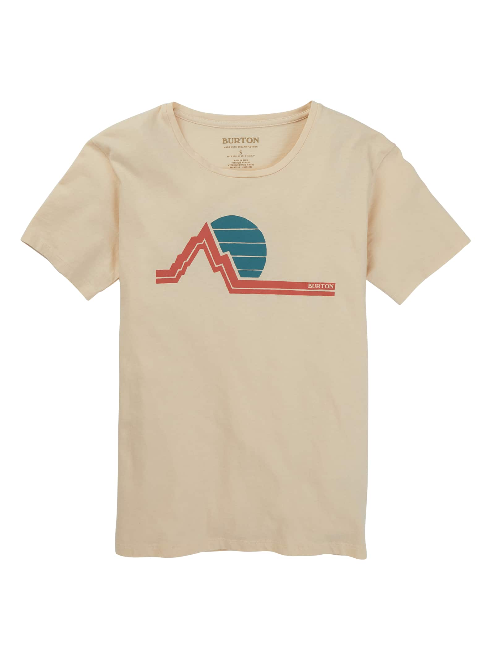 Burton - T-shirt à manches courtes Classic Retro femme, Crème Brûlée, M