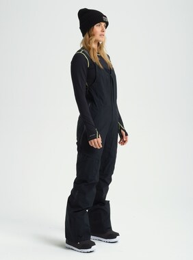 Women's Burton [ak] GORE-TEX 2L Kimmy Bib Pant - Tall shown in True Black