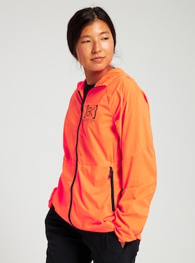 Women's Burton [ak] Dispatcher Ultralight Jacket shown in Clownfish Orange