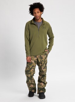 メンズ Burton [ak] ヘリウム グリッド ハーフジップ フリース