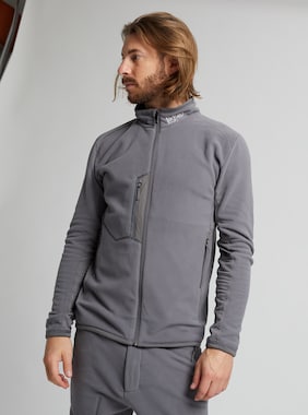 Men's Burton [ak] Japan Microfleece Full-Zip Jacket shown in Castlerock