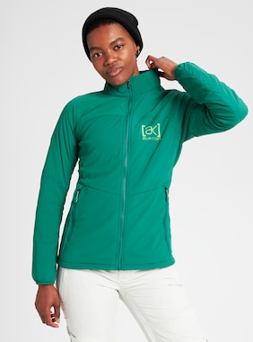 Women's Burton [ak] Helium Stretch Insulated Jacket shown in Fir Green