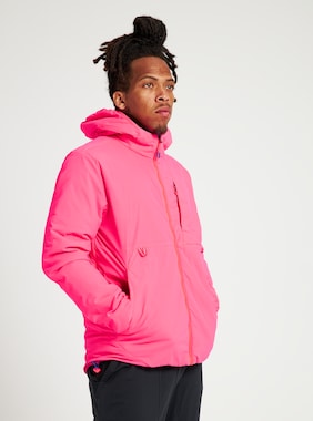Men's Burton Multipath Hooded Insulated Jacket shown in Potent Pink