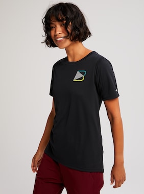 Women's Burton Multipath Active Short Sleeve T-Shirt shown in True Black