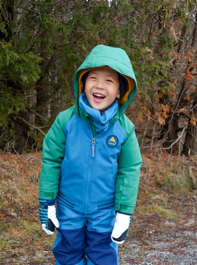 Toddlers' Burton Bomber Jacket shown in Fir Green / Celestial Blue