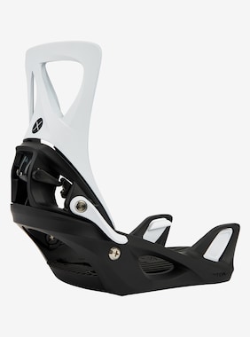 Women's Burton Step On®X Re:Flex Snowboard Bindings shown in White / Black