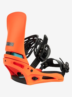 Men's Burton Cartel X Re:Flex Snowboard Bindings shown in Orange