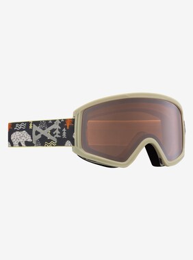 Anon Tracker 2.0 Goggles - Low Bridge Fit shown in Frame: Pb Gray, Lens: Silver Amber (35% / S2)