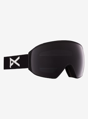 Anon M4 Goggles Polarized, Toric + Bonus PERCEIVE Lens + MFI® Face Mask shown in Frame: Black, Lens: Polar Smoke (8% / S4), Spare Lens: Perceive Variable Violet (34% / S2)