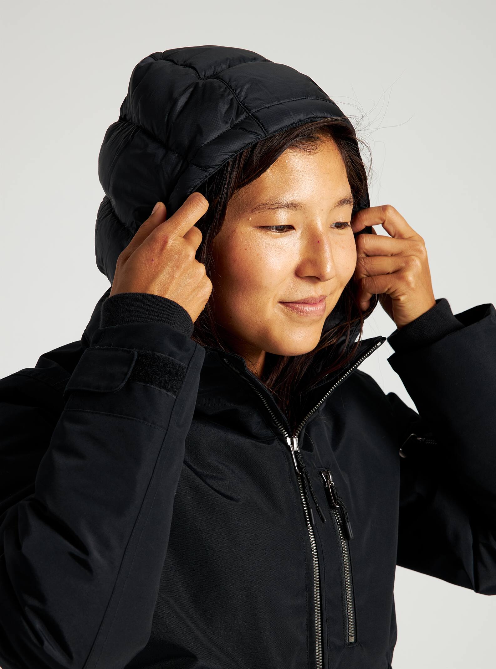 burton black bomber jacket