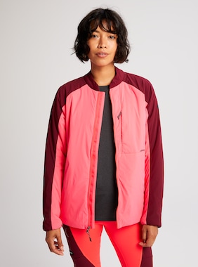Women's Burton Multipath Insulated Jacket shown in Potent Pink / Mulled Berry
