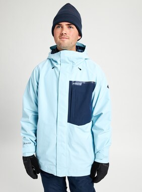 Men's Burton GORE-TEX Powline Jacket shown in Crystal Blue / Dress Blue