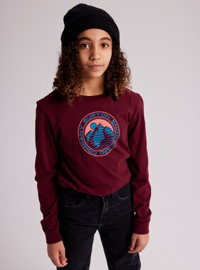 Kids' Burton Lawler Long Sleeve T-Shirt shown in Mulled Berry
