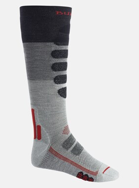 Men's Burton Performance + Lightweight Compression Socks shown in Gray Heather Block