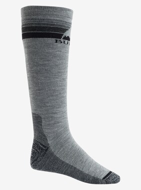 Men's Burton Midweight Emblem Socks shown in Gray Heather