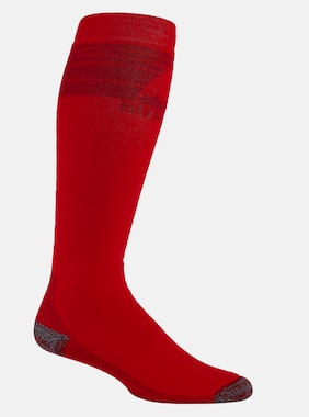 Men's Burton Midweight Emblem Socks shown in Tomato
