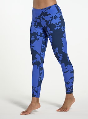 Women's Burton Midweight Base Layer Pants shown in Amparo Blue Camellia