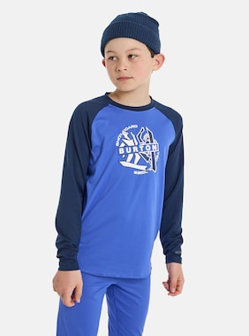 Kids' Burton Base Layer Tech T-Shirt shown in Dress Blue / Amparo Blue