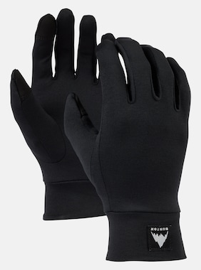Burton Touchscreen Glove Liner shown in True Black