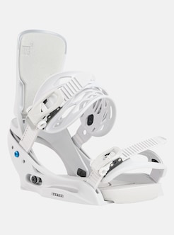 Burton Mission re:flex/22-23/M/ホワイト/美品 メンズ Burton ジェネシス Re:Flex スノーボードバインディング