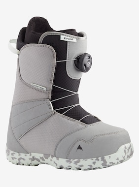Kids' Burton Zipline BOA® Snowboard Boots shown in Gray / Neo-Mint