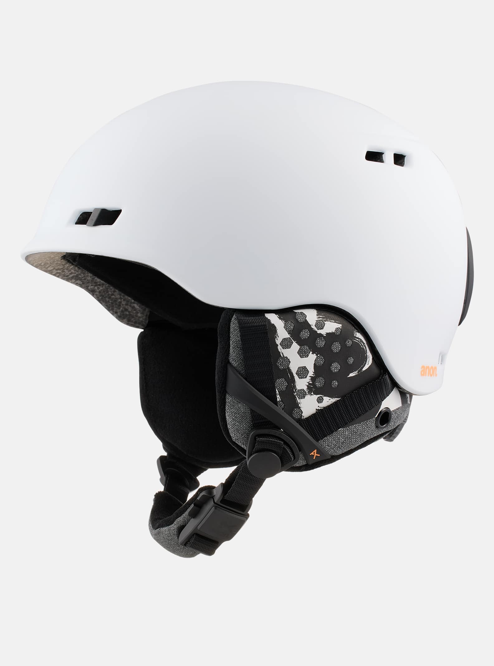 white snowboard helmet