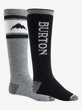 Men's Burton Weekend Midweight Socks (2 Pack) shown in True Black