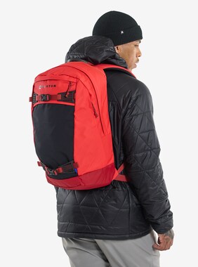 Burton Day Hiker 28L Backpack shown in Tomato