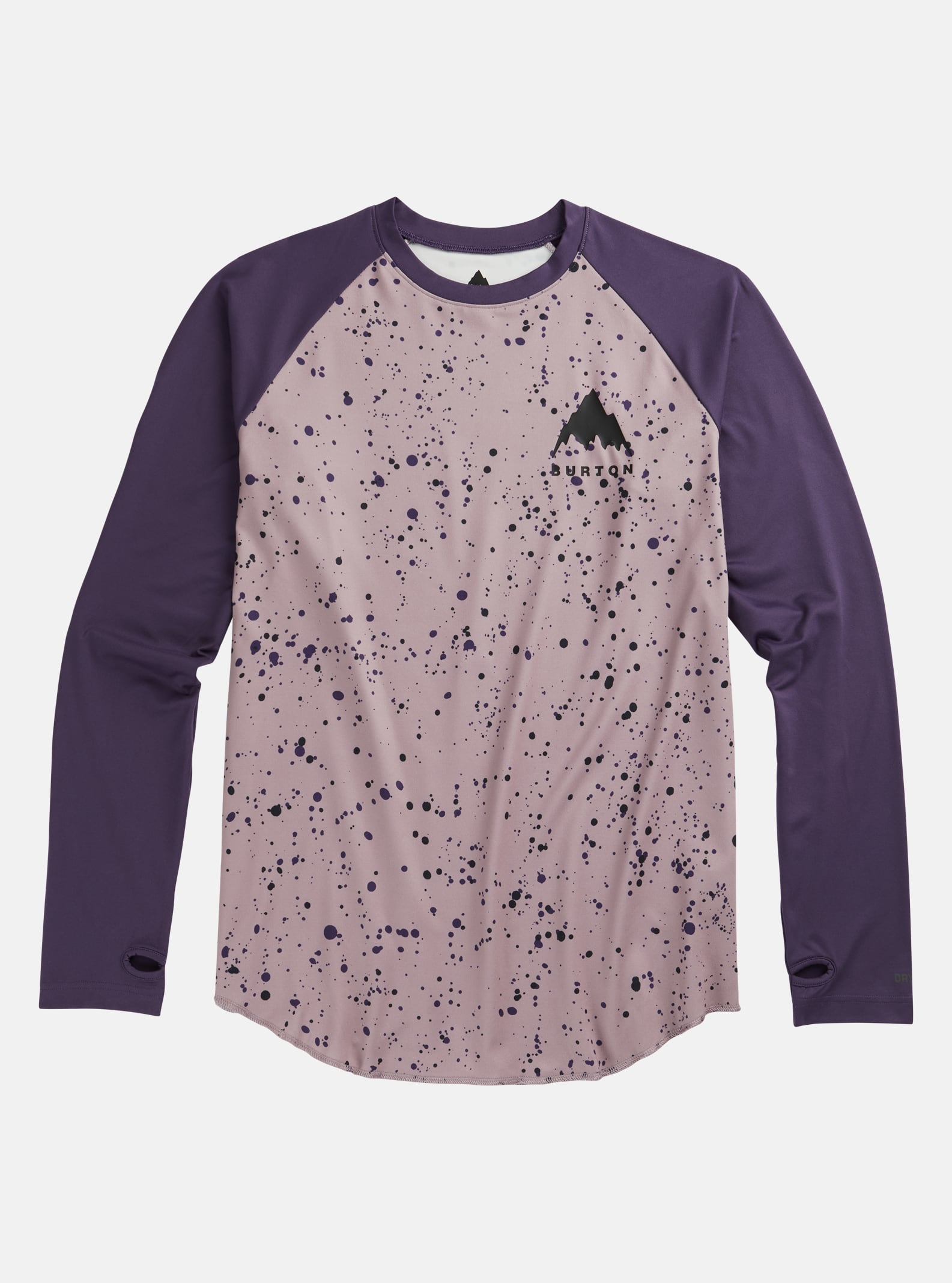 Burton - T-shirt de sous-vêtements Tech Roadie homme, Elderberry Spatter / Violet Halo, S