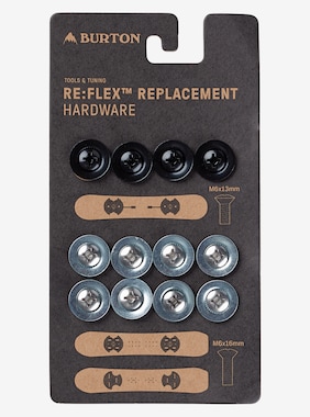 Burton Re:Flex Replacement Hardware shown in Silver
