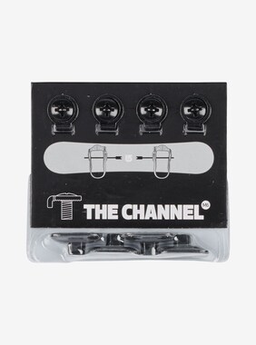 Burton M6 Channel Replacement Hardware shown in Black