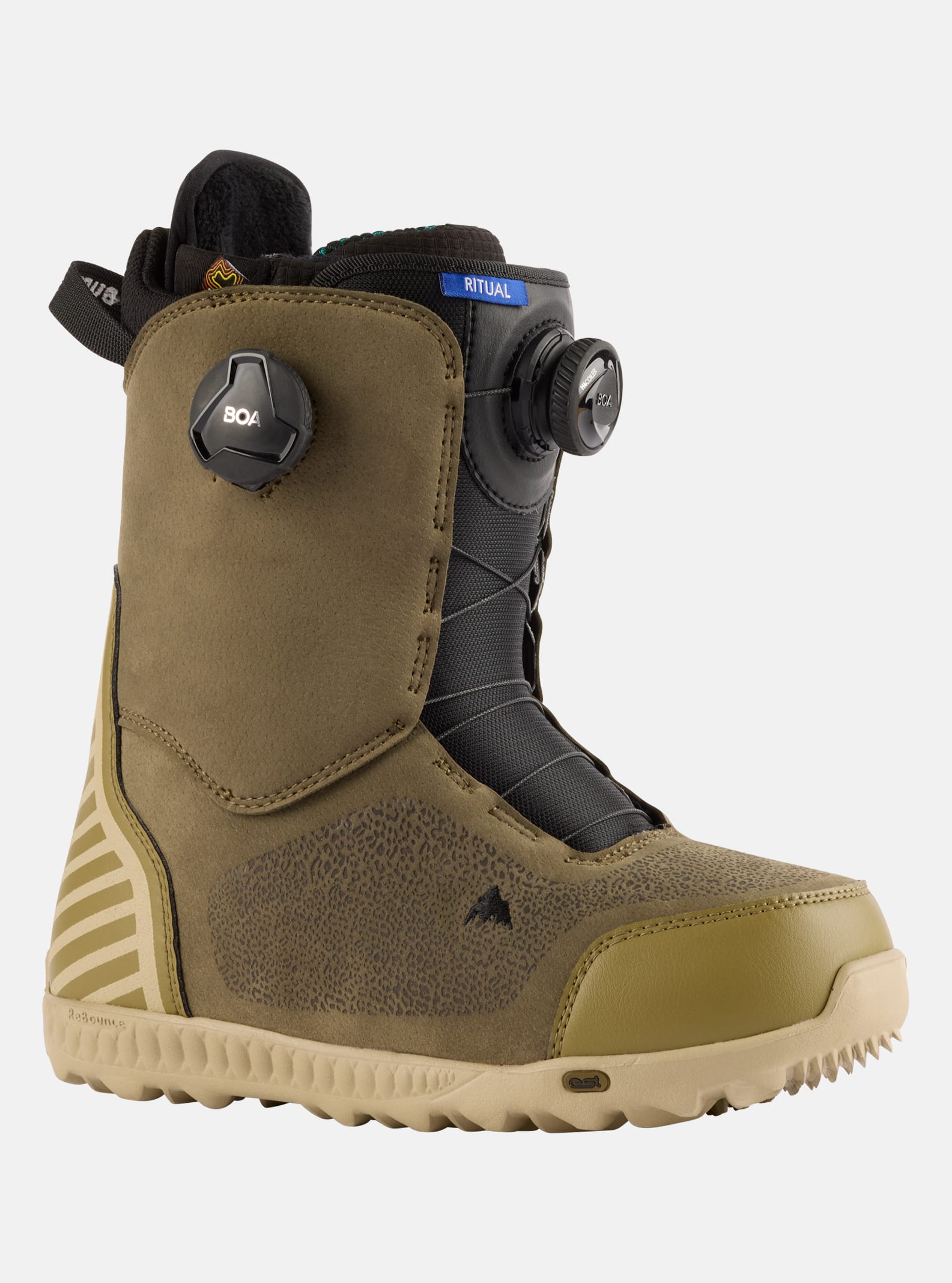 Burton - Boots de snowboard Ritual LTD BOA® femme, Martini Olive, 7.0