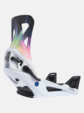 Men's Burton Step On® Re:Flex Snowboard Bindings shown in White / Cloud Burst
