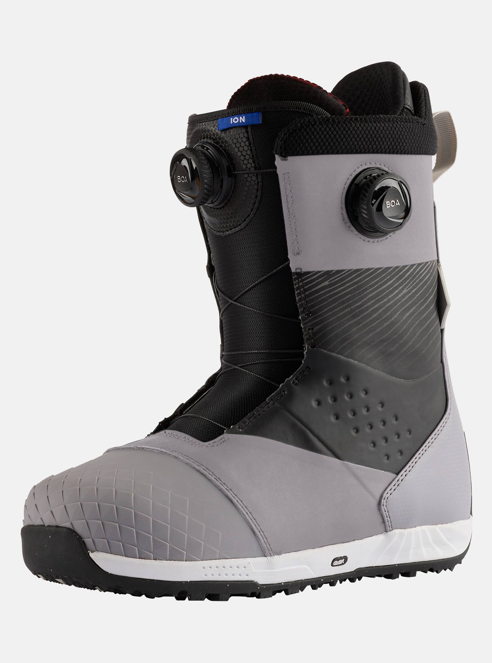 Burton - Boots de snowboard Ion BOA® homme, Sharkskin / Black, 11