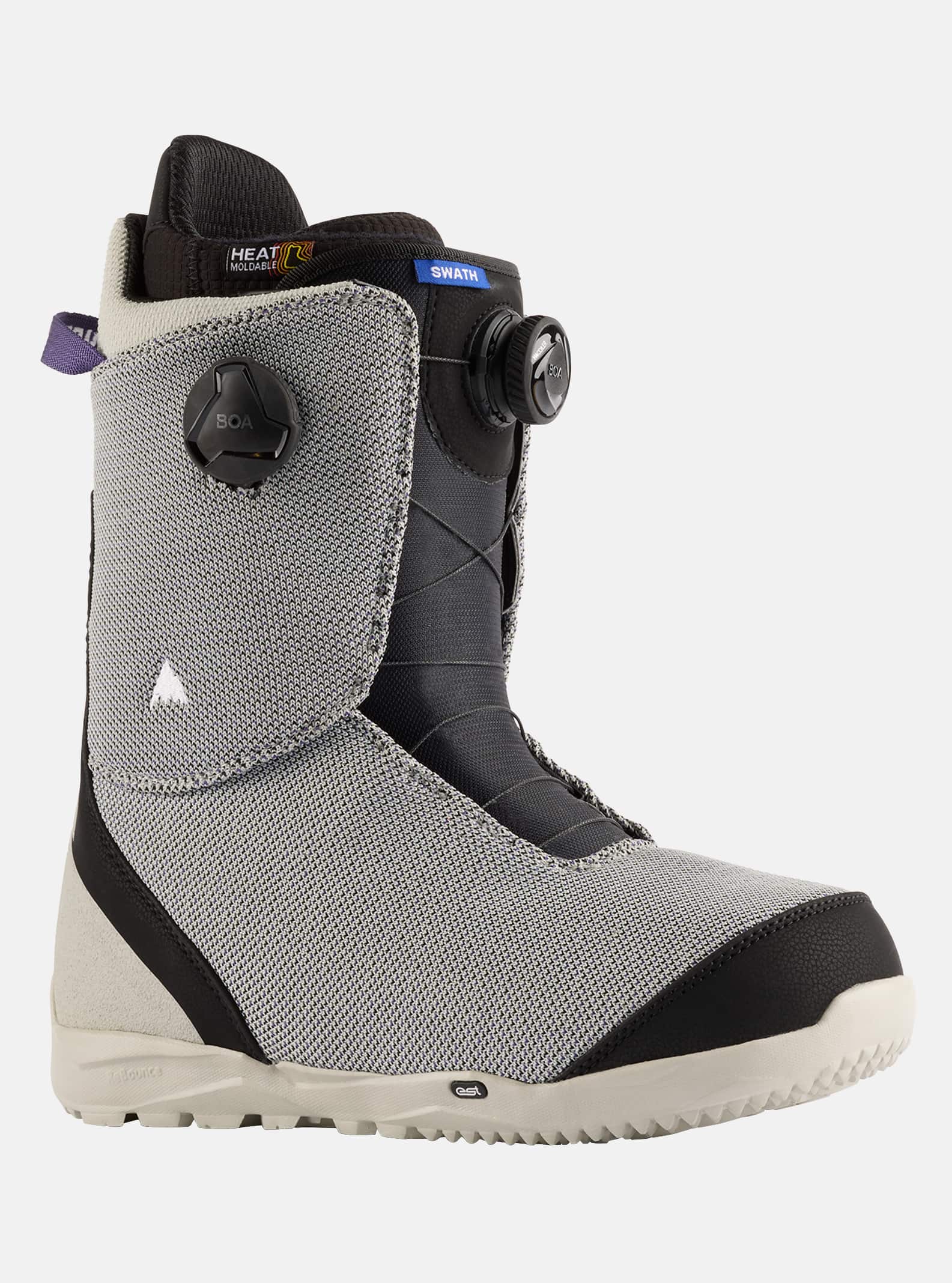 Burton - Boots de snowboard Swath BOA® homme, Gray / Multi, 10