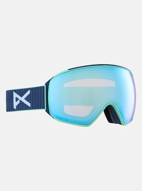 Anon M4 Low Bridge Fit Goggles (Toric) + Bonus Lens + MFI® Face Mask shown in Frame: Navy, Lens: Perceive Variable Blue (21% / S2), Spare Lens: Perceive Cloudy Pink (53% / S1)