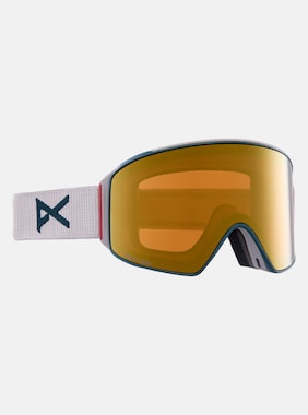 Anon M4 Goggles (Cylindrical) + Bonus Lens + MFI® Face Mask shown in Frame: Warm Gray, Lens: Perceive Sunny Bronze (17% / S3), Spare Lens: Perceive Cloudy Burst (59% / S1)