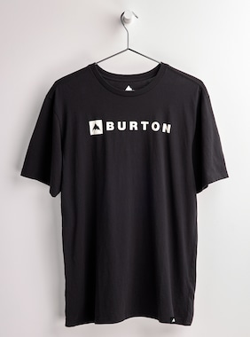 Burton Horizontal Mountain Short Sleeve T-Shirt shown in True Black