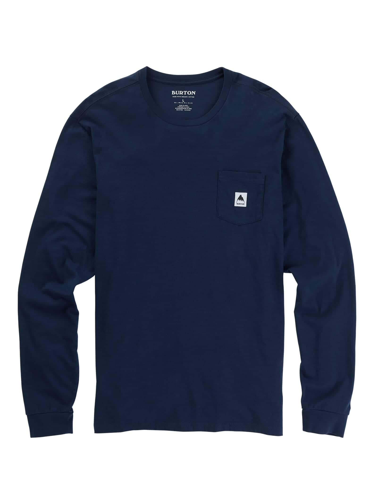 Burton Colfax Long Sleeve T-Shirt, Dress Blue, L