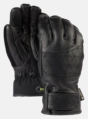 Women's Burton GORE-TEX Leather Gondy Gloves shown in True Black