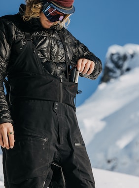 Men's Burton [ak] Tusk GORE-TEX PRO Hi-Top 3L Bib Pants shown in True Black